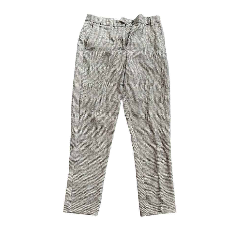 Ba&Sh Houndstooth Check Wool Blend Tailored Trousers Pants Size Small